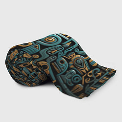 Плед флисовый Рисунок в египетском стиле, цвет: 3D-велсофт — фото 2