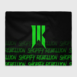 Плед флисовый Shopify Rebellion, цвет: 3D-велсофт