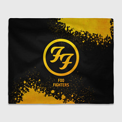 Плед флисовый Foo Fighters - gold gradient, цвет: 3D-велсофт