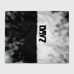 Плед флисовый Dayz черно белый ужас, цвет: 3D-велсофт