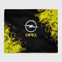 Плед флисовый Opel желтые краски, цвет: 3D-велсофт