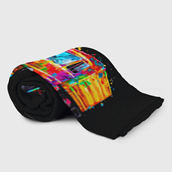 Плед флисовый Весёлый дальнобой, цвет: 3D-велсофт — фото 2