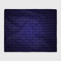 Плед флисовый Фиолетовая кирпичная стена, цвет: 3D-велсофт