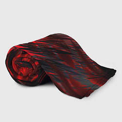 Плед флисовый Черно красные текстуры, цвет: 3D-велсофт — фото 2