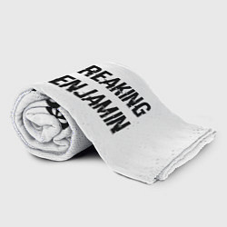Плед флисовый Breaking Benjamin glitch на светлом фоне по-горизо, цвет: 3D-велсофт — фото 2