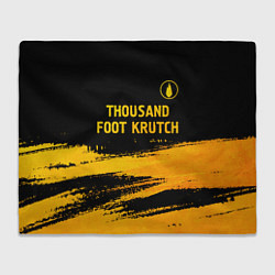 Плед флисовый Thousand Foot Krutch - gold gradient посередине, цвет: 3D-велсофт