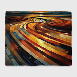 Плед флисовый Абстрактная дорога, цвет: 3D-велсофт