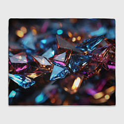 Плед флисовый Разноцветные стекла, цвет: 3D-велсофт