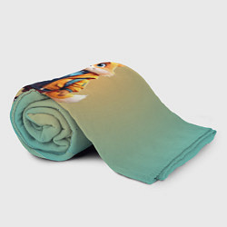 Плед флисовый Лисенок с фонариком, цвет: 3D-велсофт — фото 2
