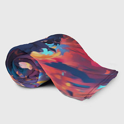 Плед флисовый Аниме девушка и ветер, цвет: 3D-велсофт — фото 2