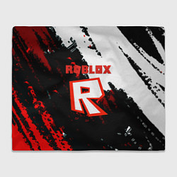 Плед Roblox logo краски мобайл гейм