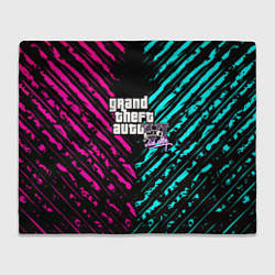 Плед флисовый GTA6 vice city game, цвет: 3D-велсофт