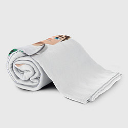 Плед флисовый Майнкрафт Стив парень Стив, цвет: 3D-велсофт — фото 2