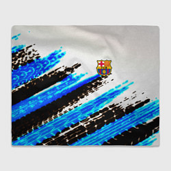 Плед флисовый Barcelona fc club, цвет: 3D-велсофт