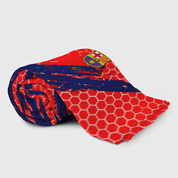 Плед флисовый Барселона спорт краски текстура, цвет: 3D-велсофт — фото 2
