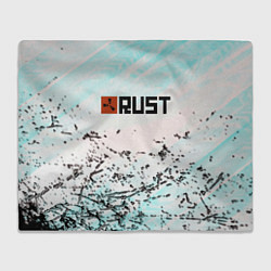 Плед флисовый Rust game текстура, цвет: 3D-велсофт
