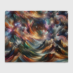 Плед флисовый Горы и блеск, цвет: 3D-велсофт