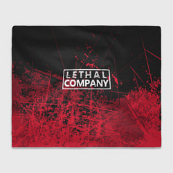 Плед флисовый Lethal company red, цвет: 3D-велсофт