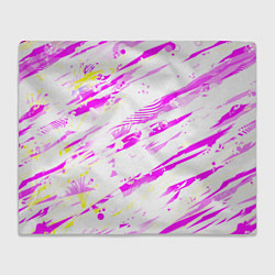 Плед флисовый Розовые паттерны, цвет: 3D-велсофт