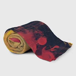 Плед флисовый Череп в красном дыму, цвет: 3D-велсофт — фото 2
