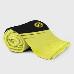 Плед флисовый Borussia geometry yellow, цвет: 3D-велсофт — фото 2