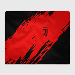 Плед флисовый Juventus краски спорт фк, цвет: 3D-велсофт