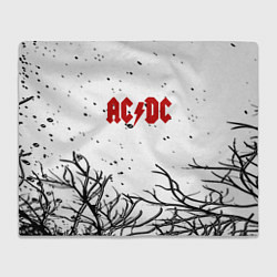 Плед флисовый AC DC steel bend, цвет: 3D-велсофт