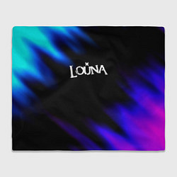 Плед флисовый Louna neon bend, цвет: 3D-велсофт