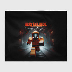 Плед флисовый Lethal Company x Roblox, цвет: 3D-велсофт