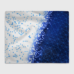 Плед флисовый Поврежденный цифровой скин, цвет: 3D-велсофт