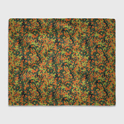 Плед флисовый Современный пятнистый камуфляж, цвет: 3D-велсофт