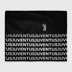 Плед флисовый Juventus pattern fc club steel, цвет: 3D-велсофт