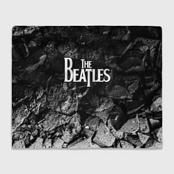 Плед флисовый The Beatles black graphite, цвет: 3D-велсофт