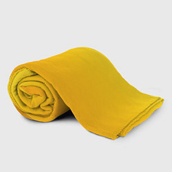 Плед флисовый Градиент насыщенный жёлтый, цвет: 3D-велсофт — фото 2