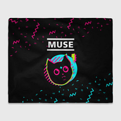 Плед флисовый Muse - rock star cat, цвет: 3D-велсофт