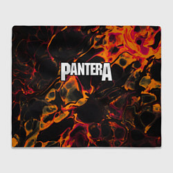 Плед флисовый Pantera red lava, цвет: 3D-велсофт