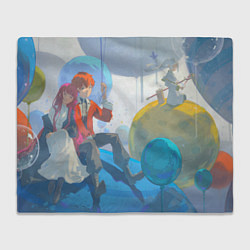 Плед флисовый Fern Stark Bubbles, цвет: 3D-велсофт