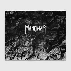 Плед флисовый Manowar black graphite, цвет: 3D-велсофт