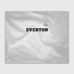 Плед флисовый Everton sport на светлом фоне посередине, цвет: 3D-велсофт