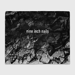 Плед флисовый Nine Inch Nails black graphite, цвет: 3D-велсофт