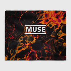 Плед флисовый Muse red lava, цвет: 3D-велсофт