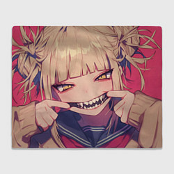 Плед флисовый Моя геройская академия Himiko Toga, цвет: 3D-велсофт