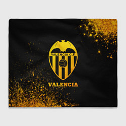 Плед флисовый Valencia - gold gradient, цвет: 3D-велсофт