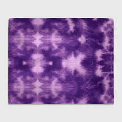 Плед флисовый Фиолетовый тайдай, цвет: 3D-велсофт