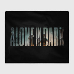 Плед флисовый Alone in the dark logotype, цвет: 3D-велсофт