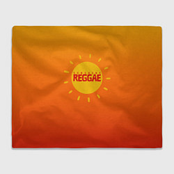 Плед флисовый Orange sunshine reggae, цвет: 3D-велсофт