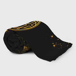 Плед флисовый AC Milan - gold gradient, цвет: 3D-велсофт — фото 2