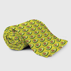 Плед флисовый Паттерн с авокадо в разрезе, цвет: 3D-велсофт — фото 2
