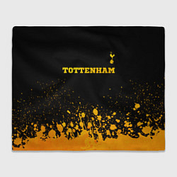 Плед флисовый Tottenham - gold gradient посередине, цвет: 3D-велсофт