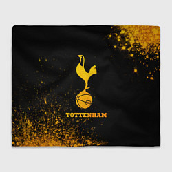 Плед флисовый Tottenham - gold gradient, цвет: 3D-велсофт